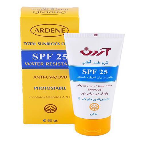 کرم ضد آفتاب آردن SPF25
