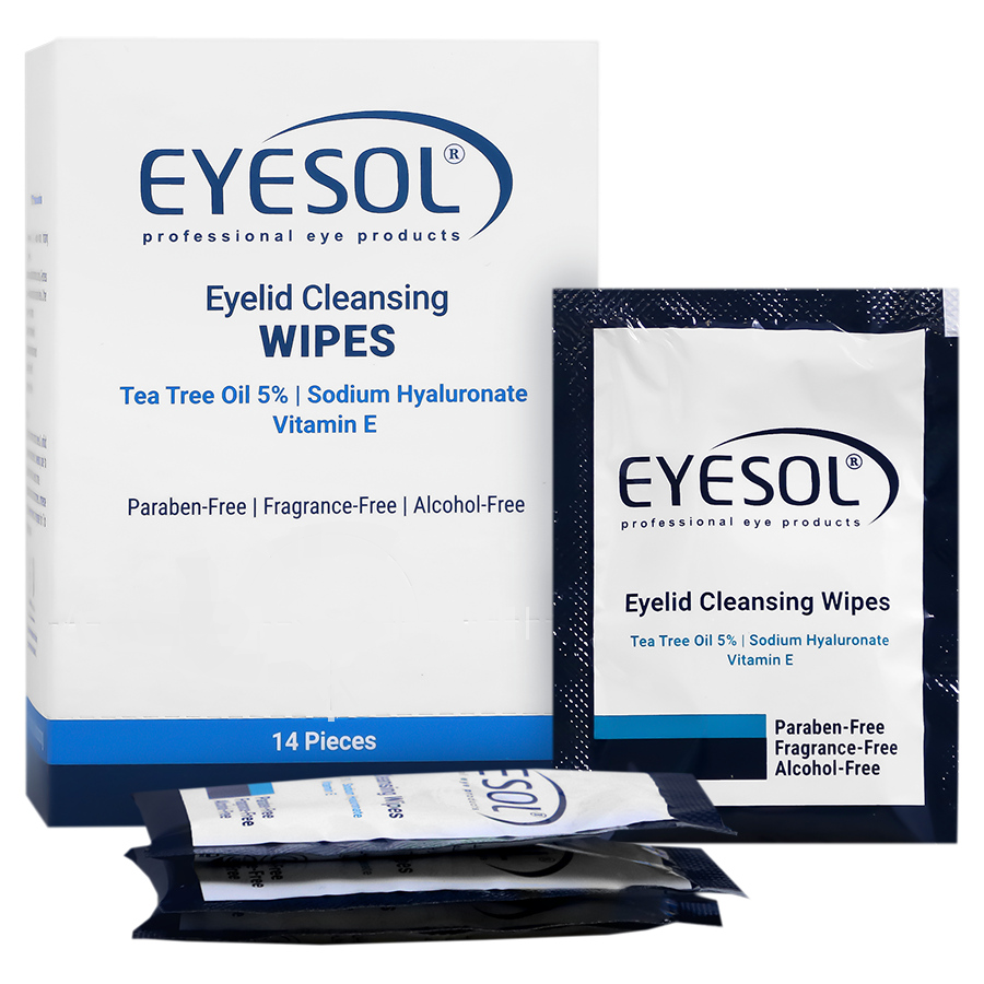 پد پاک‌کننده پلک و مژه آیسول EYESOL مناسب چشم‌های حساس ۱۴ عددی