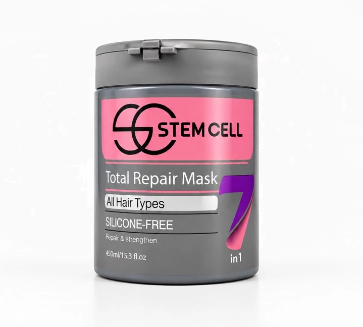 ماسک مو استم سل مدل Total Repair مناسب موهای دارای وز (با آبکشی) ۴۵۰ میلی‌لیتر