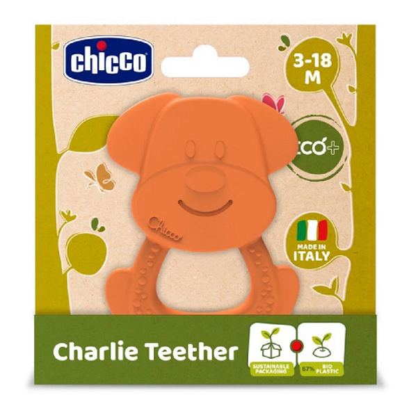 دندان‌گیر سگ چیکو Chicco charlie Teether مناسب نوزاد ۳ تا ۱۸ ماه