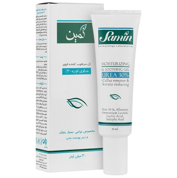 ژل مرطوب‌کننده قوی ثمین حاوی اوره ۳۰ % حجم ۳۰ میلی‌لیتر